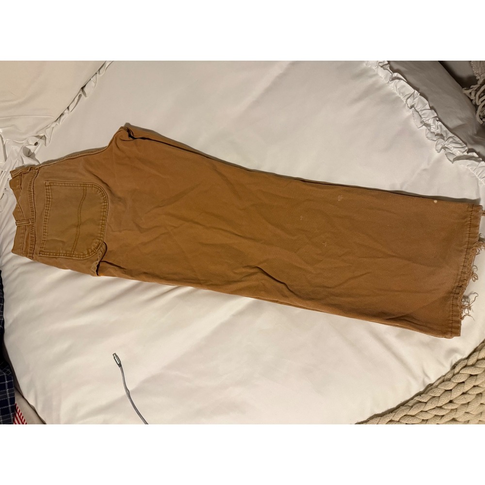 Dickies Work Pants Tan Carpenter Utility Canvas Men Size 36x30 Flaws - Picture 6 of 9